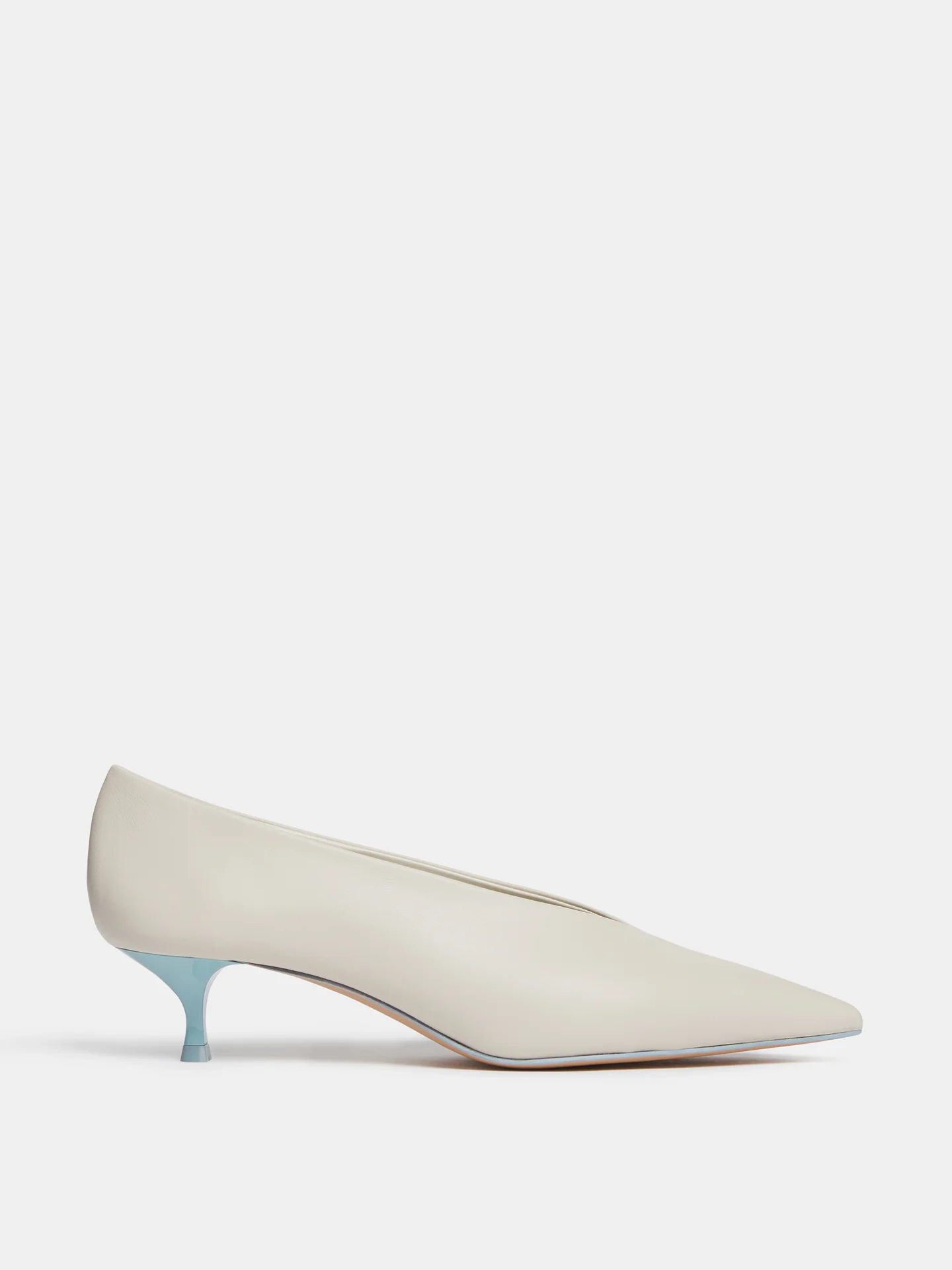 Babouche Kitten / Ecru Leather