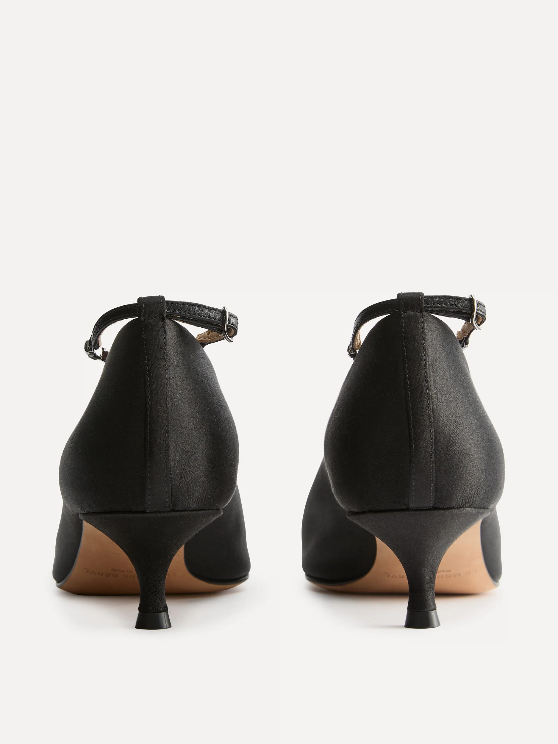 Babouche Kitten Crystal / Black Satin - Image 4