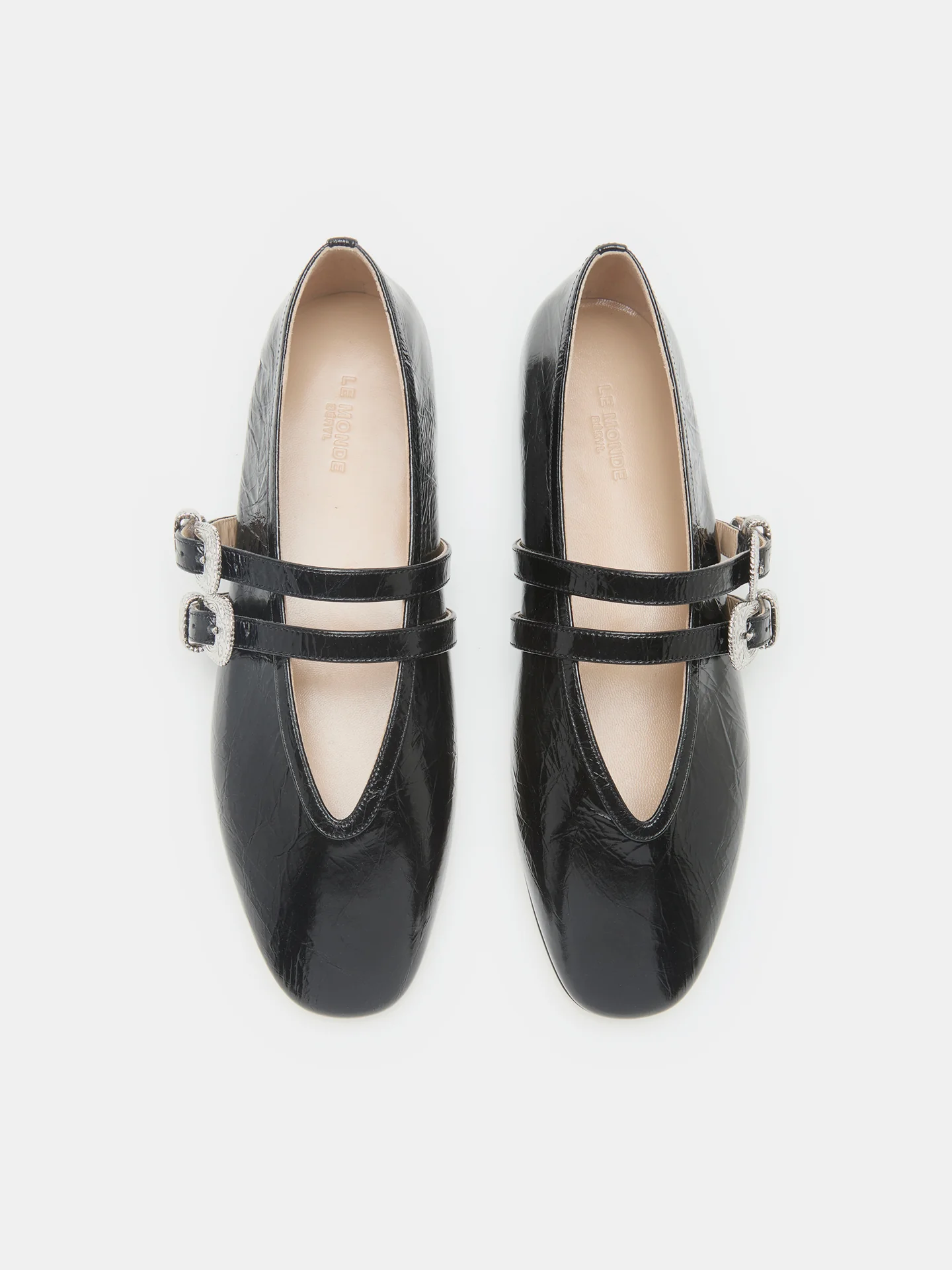 Ballet Claudia Slipper / Black Naplack Leather - Image 3