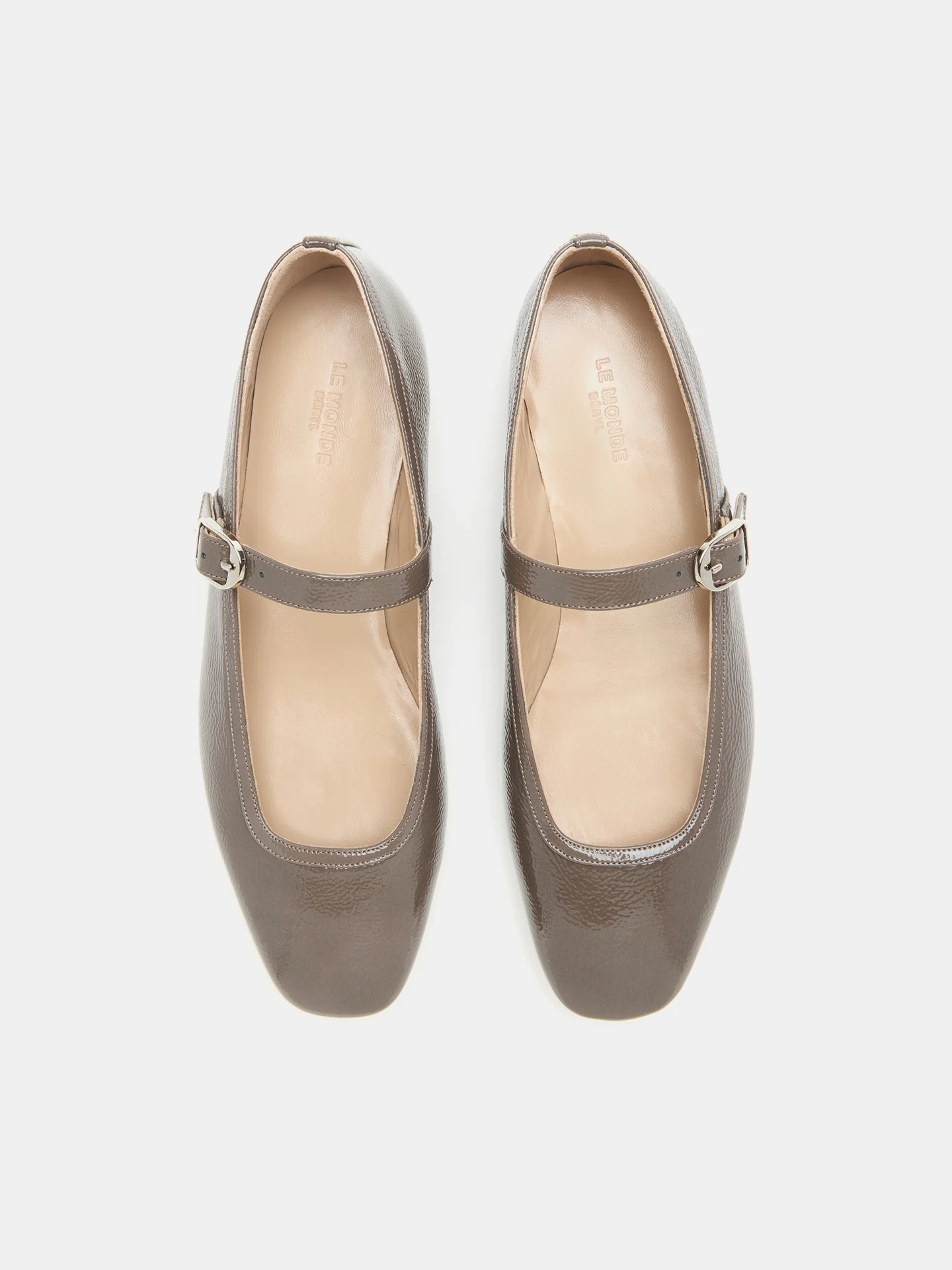 Ballet Mary Jane / Taupe Patent Leather - Image 3