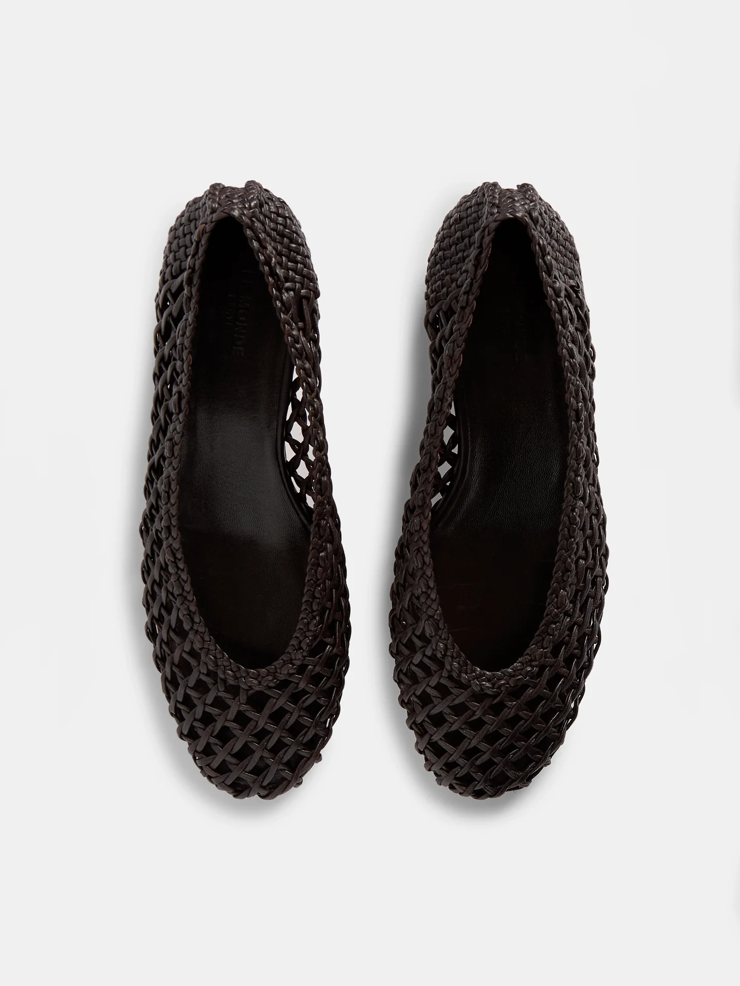 Ballet Pump Knotted / Chocolate Leather - Image 3