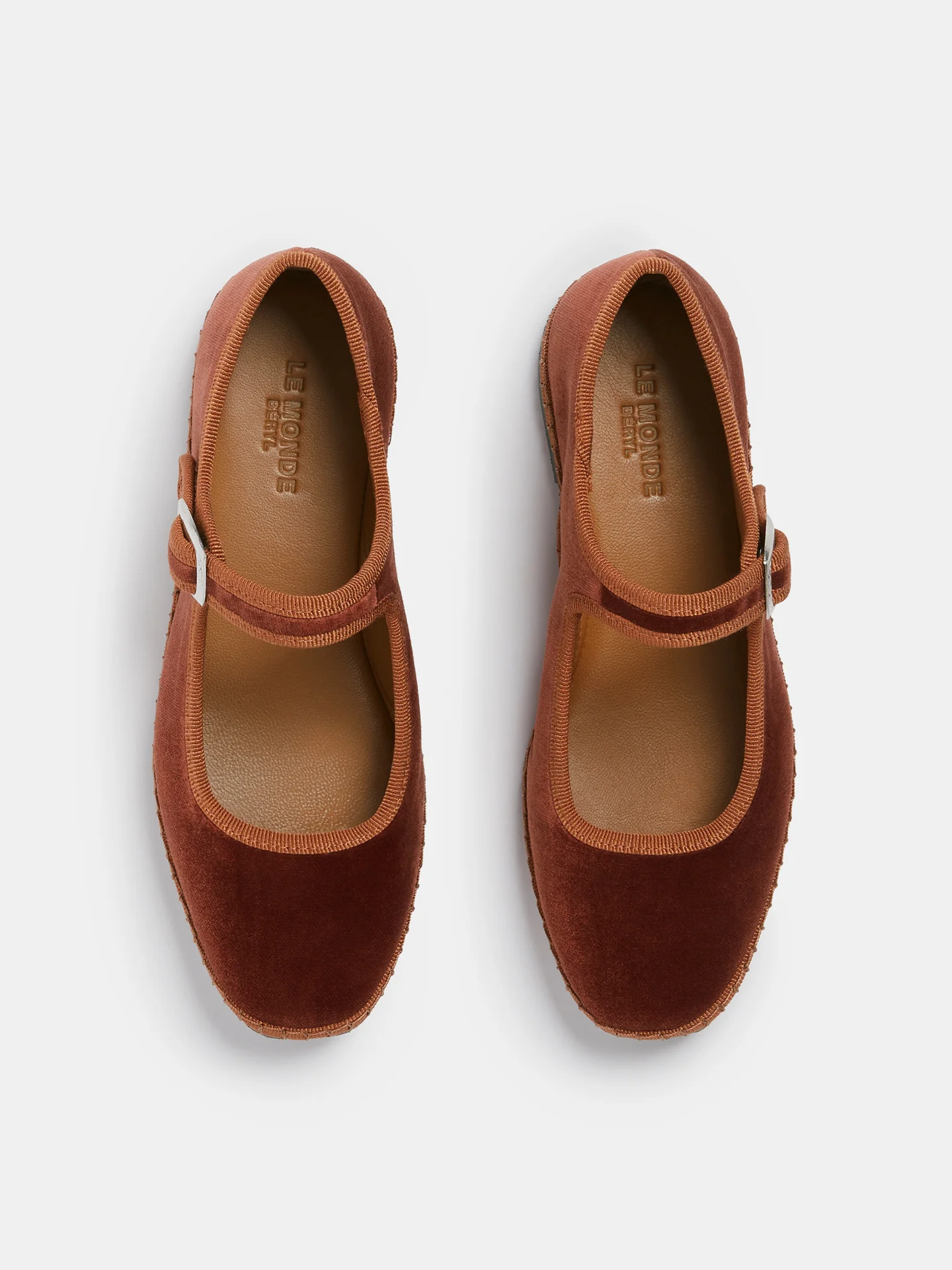 Kids Soft Mary Jane / Brick Velvet - Image 3