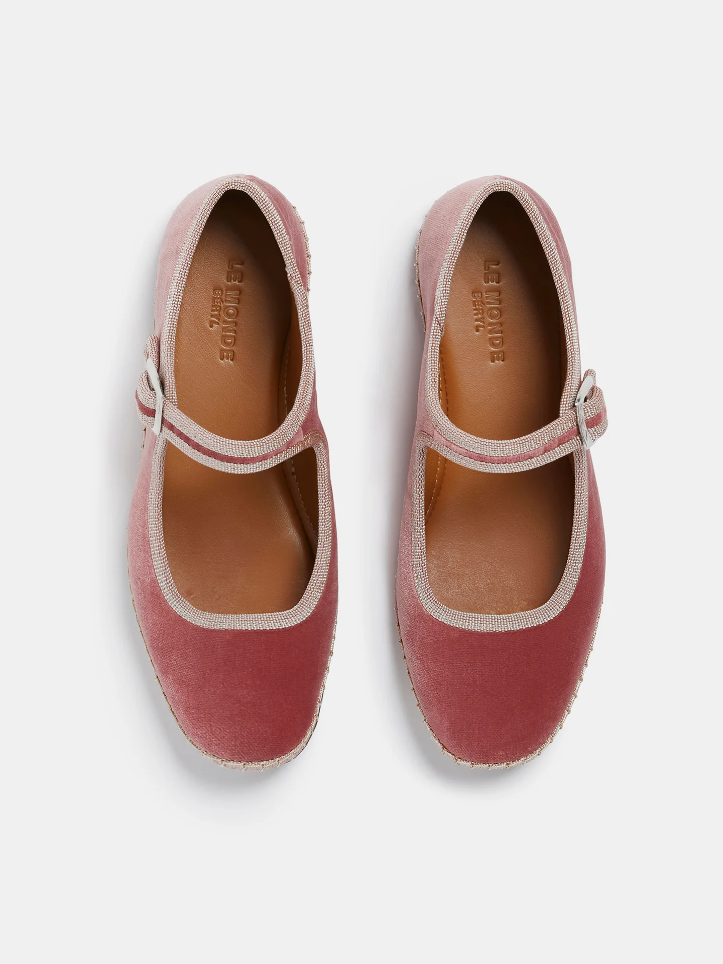 Kids Soft Mary Jane / Pink Velvet - Image 3