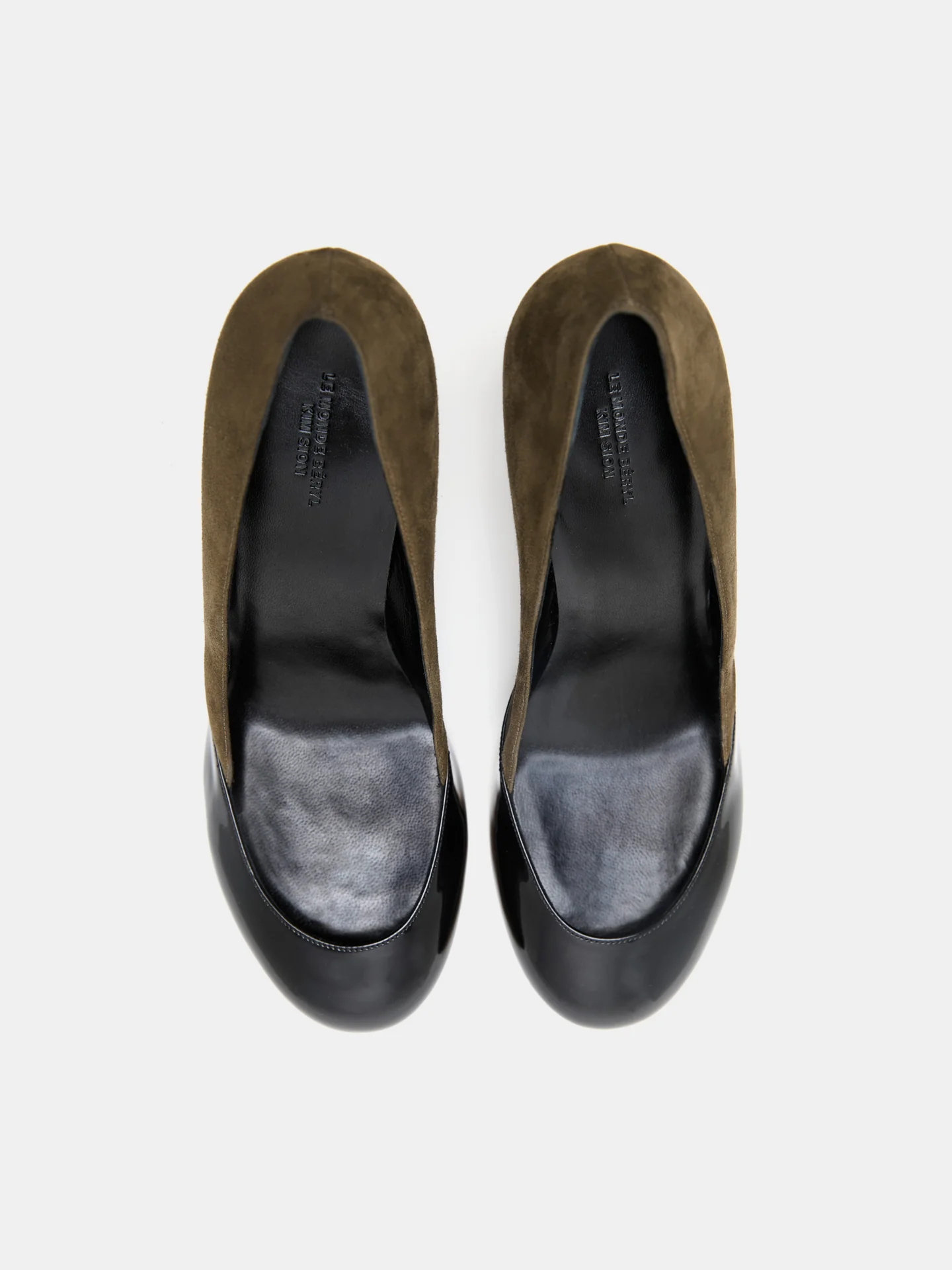 Kim Sion Sable Pump / Khaki Black Suede - Image 3