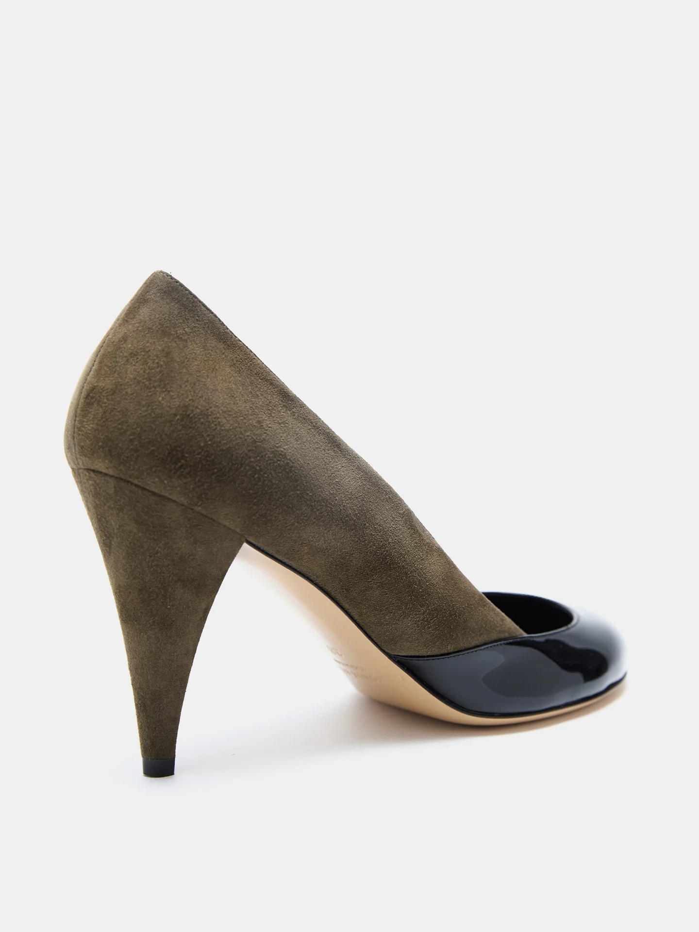 Kim Sion Sable Pump / Khaki Black Suede - Image 4