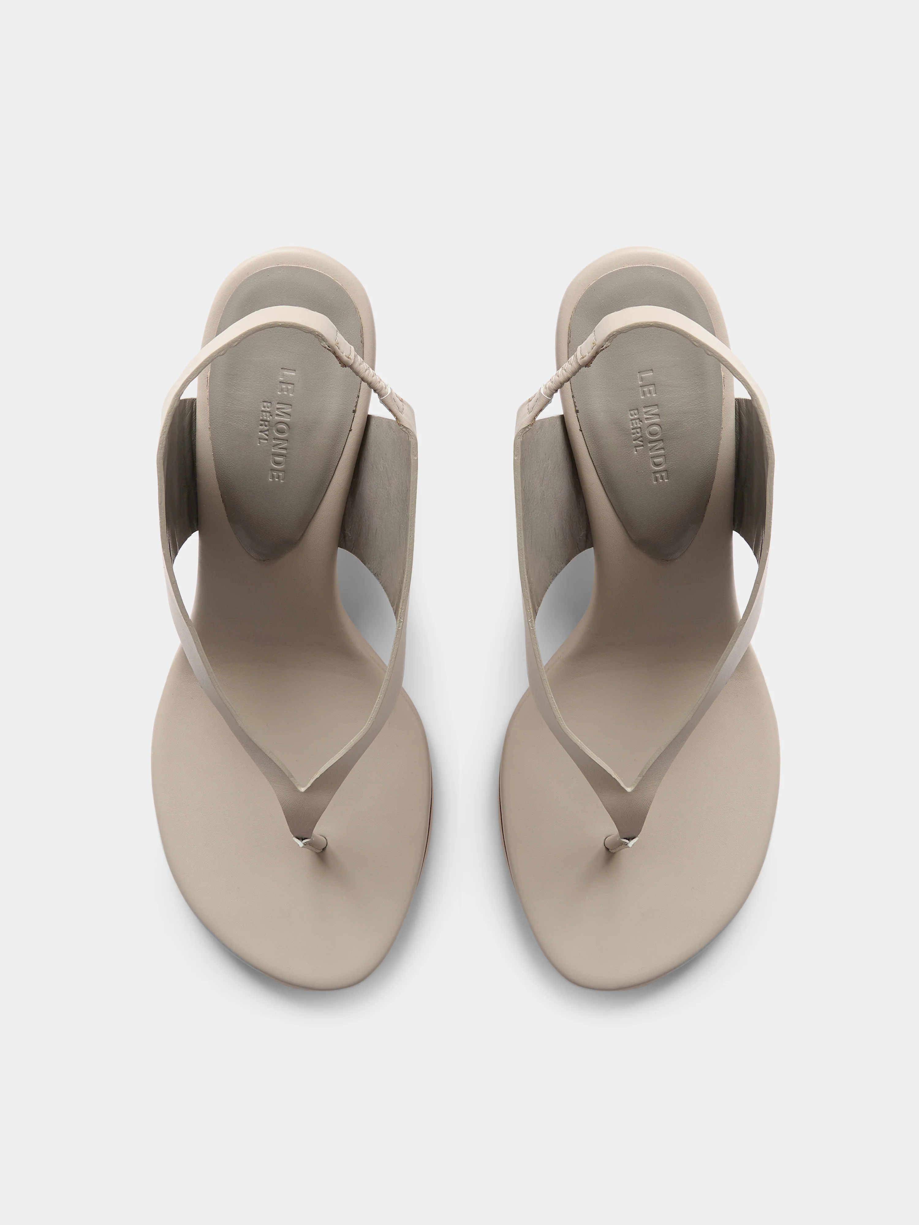 Langley Thong Wedge / New Pearl Leather - Image 3