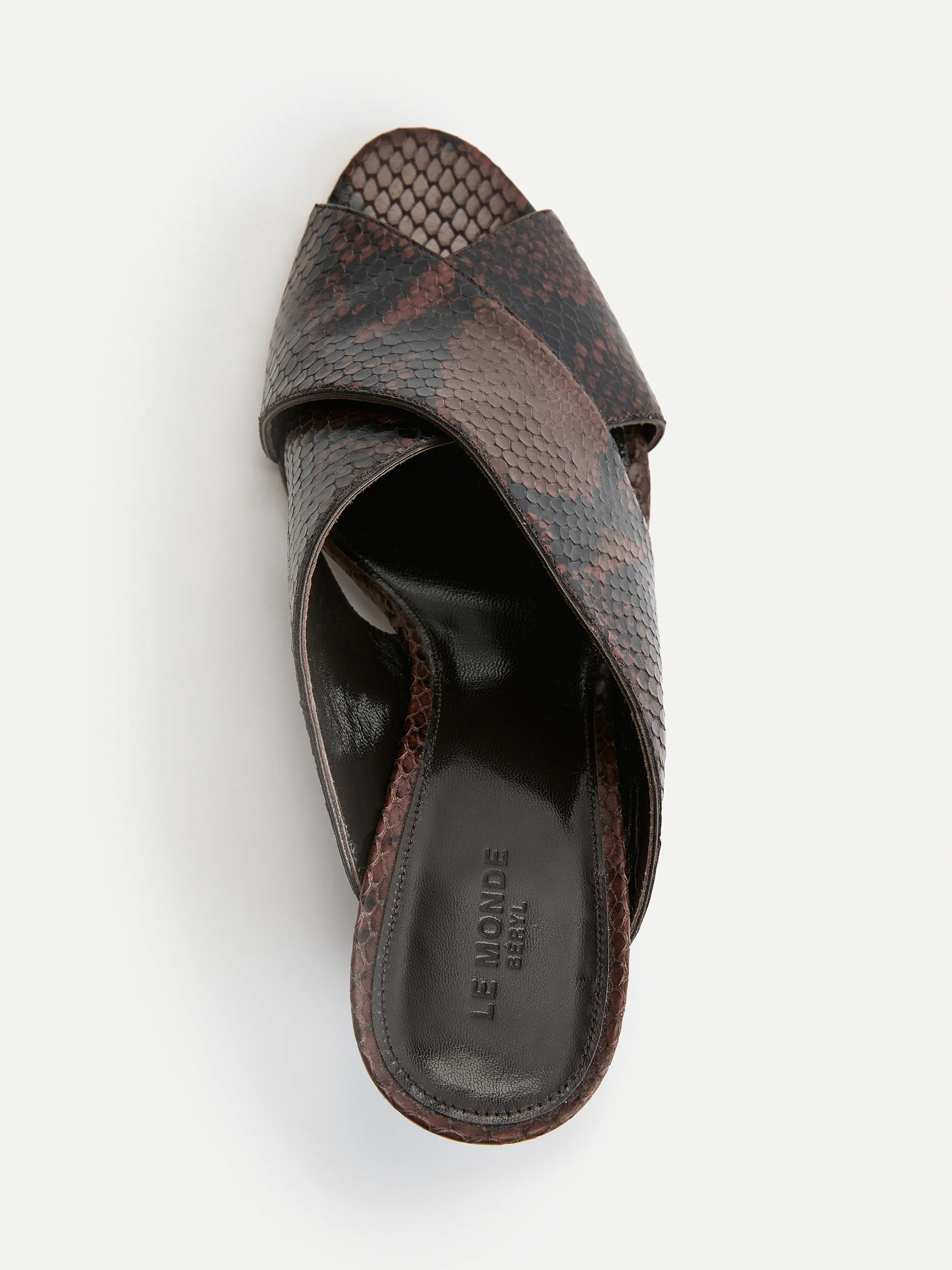 Luca Mule / Chocolate Leather Snake Effect - Image 2