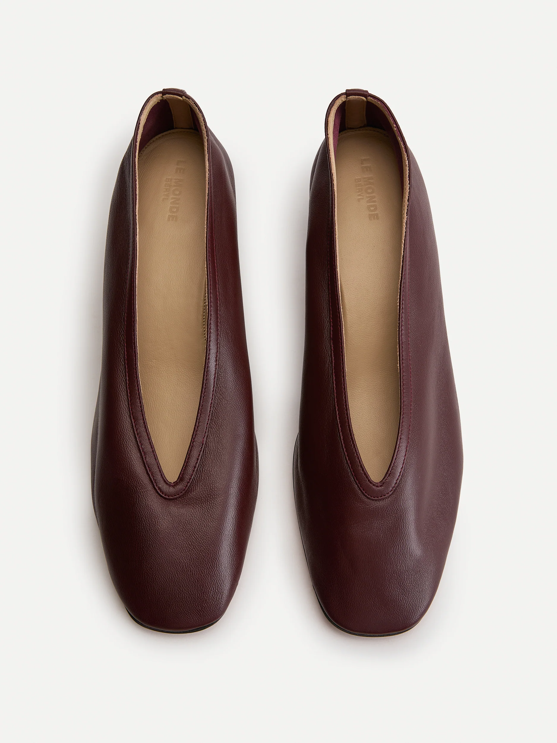 Luna Pump / Bordeaux Leather - Image 3