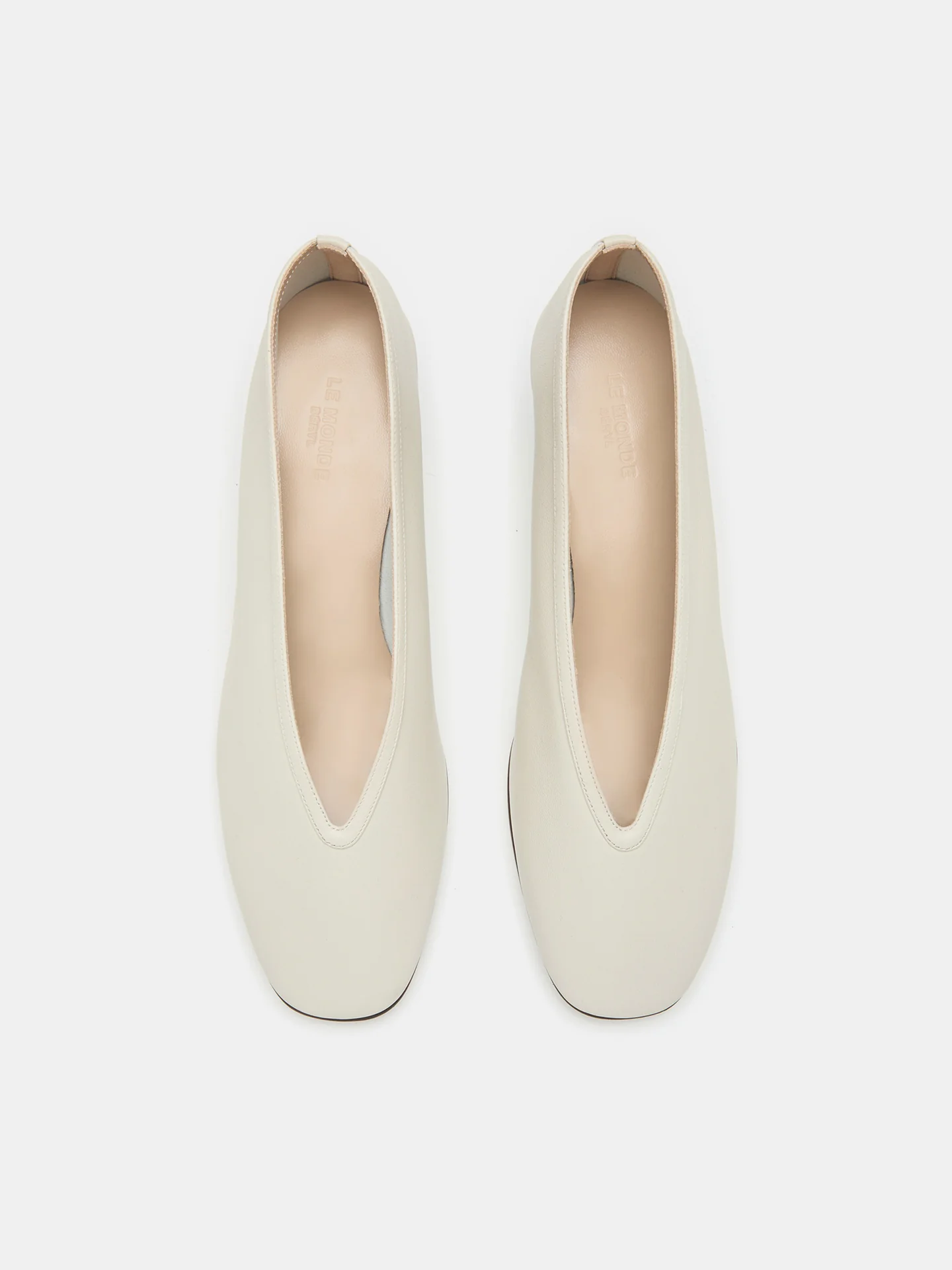 Luna Pump / Ecru Leather - Image 3