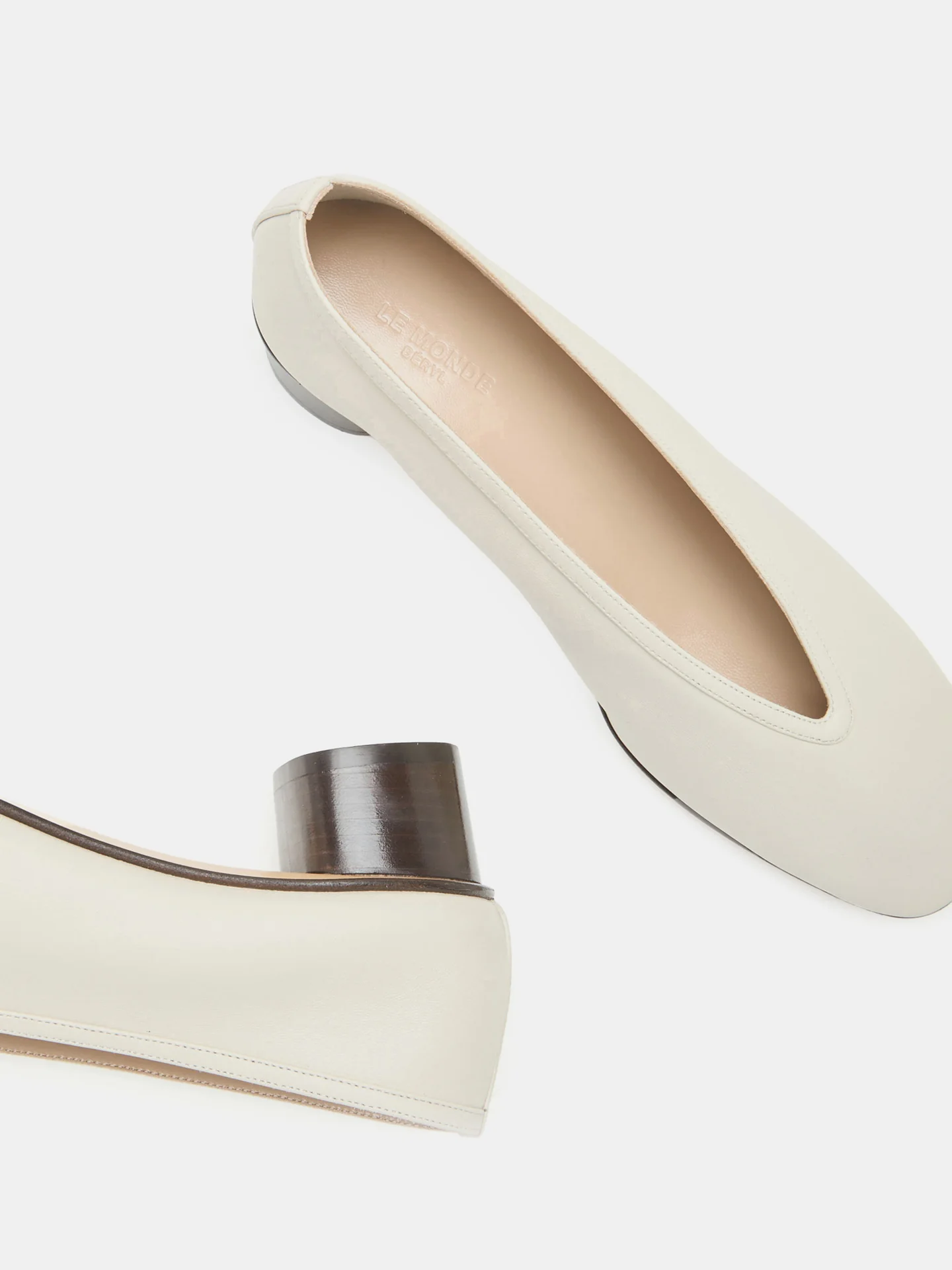 Luna Pump / Ecru Leather - Image 4