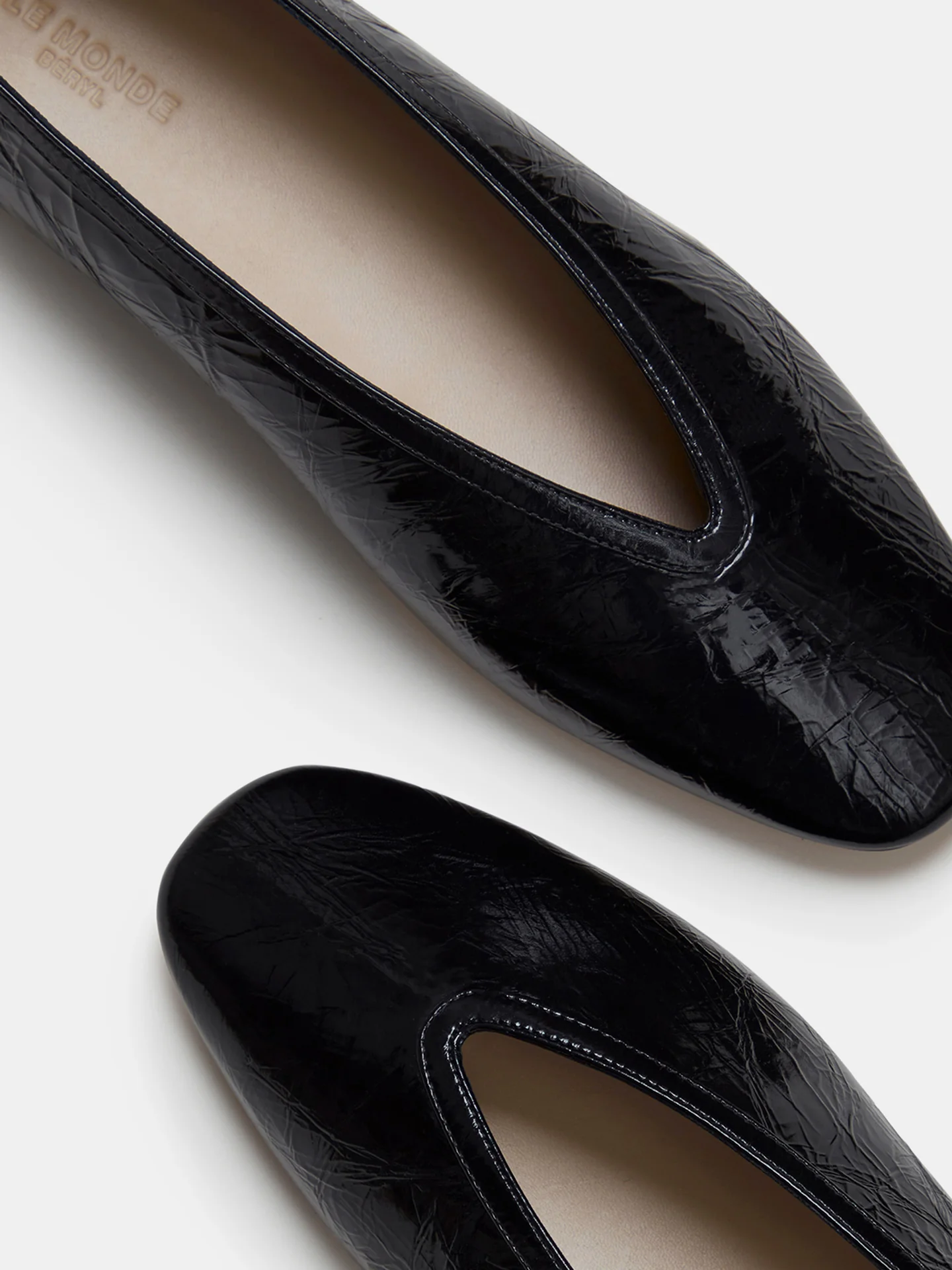 Luna Slipper / Black Naplack Leather - Image 4