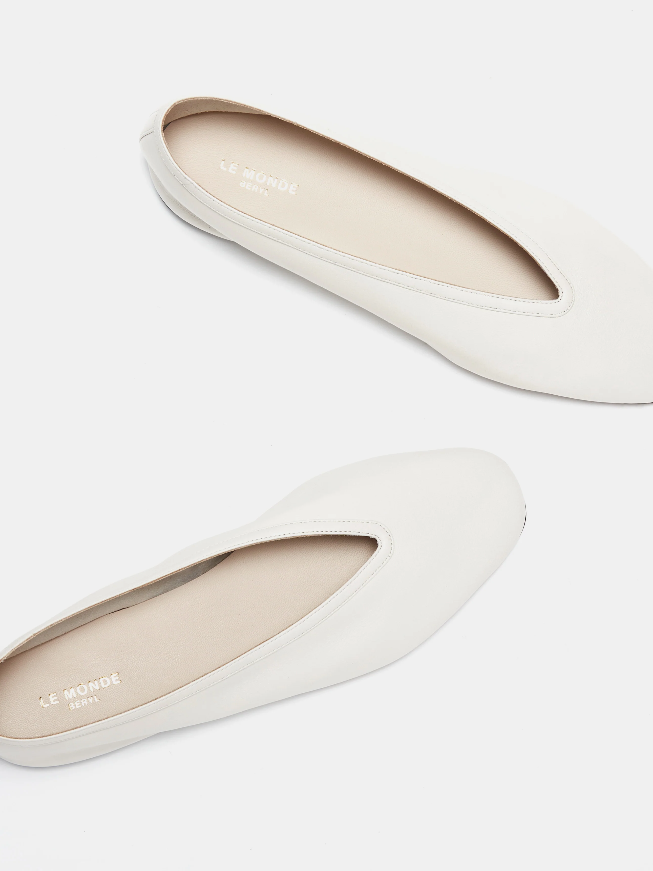Luna Slipper / Ecru Leather - Image 4