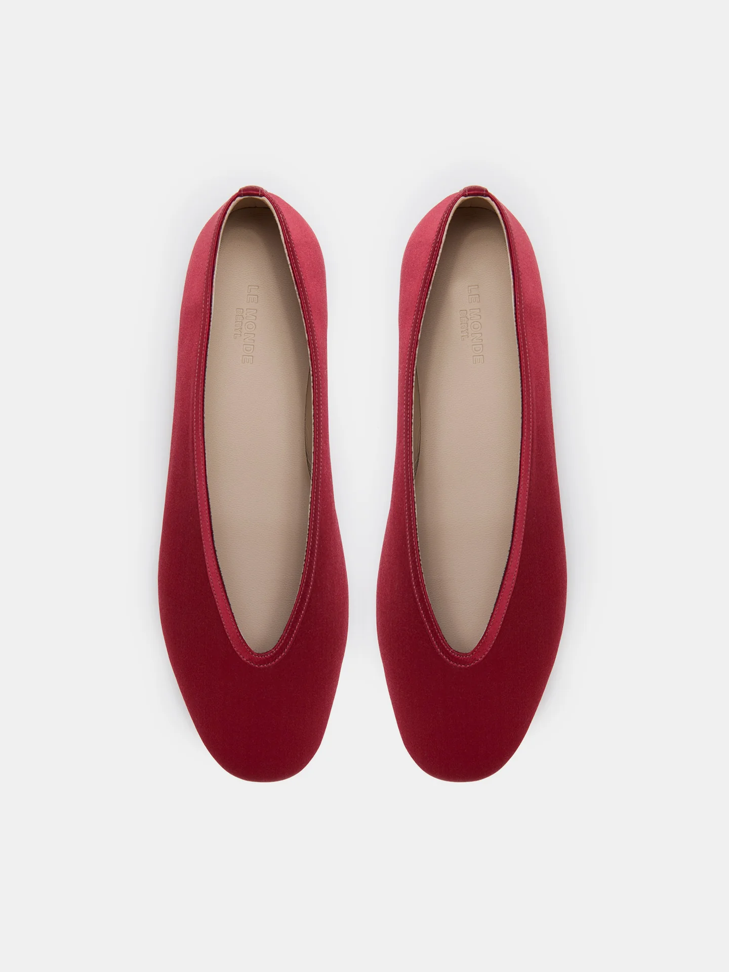 Luna Slipper / Tomato Satin - Image 3