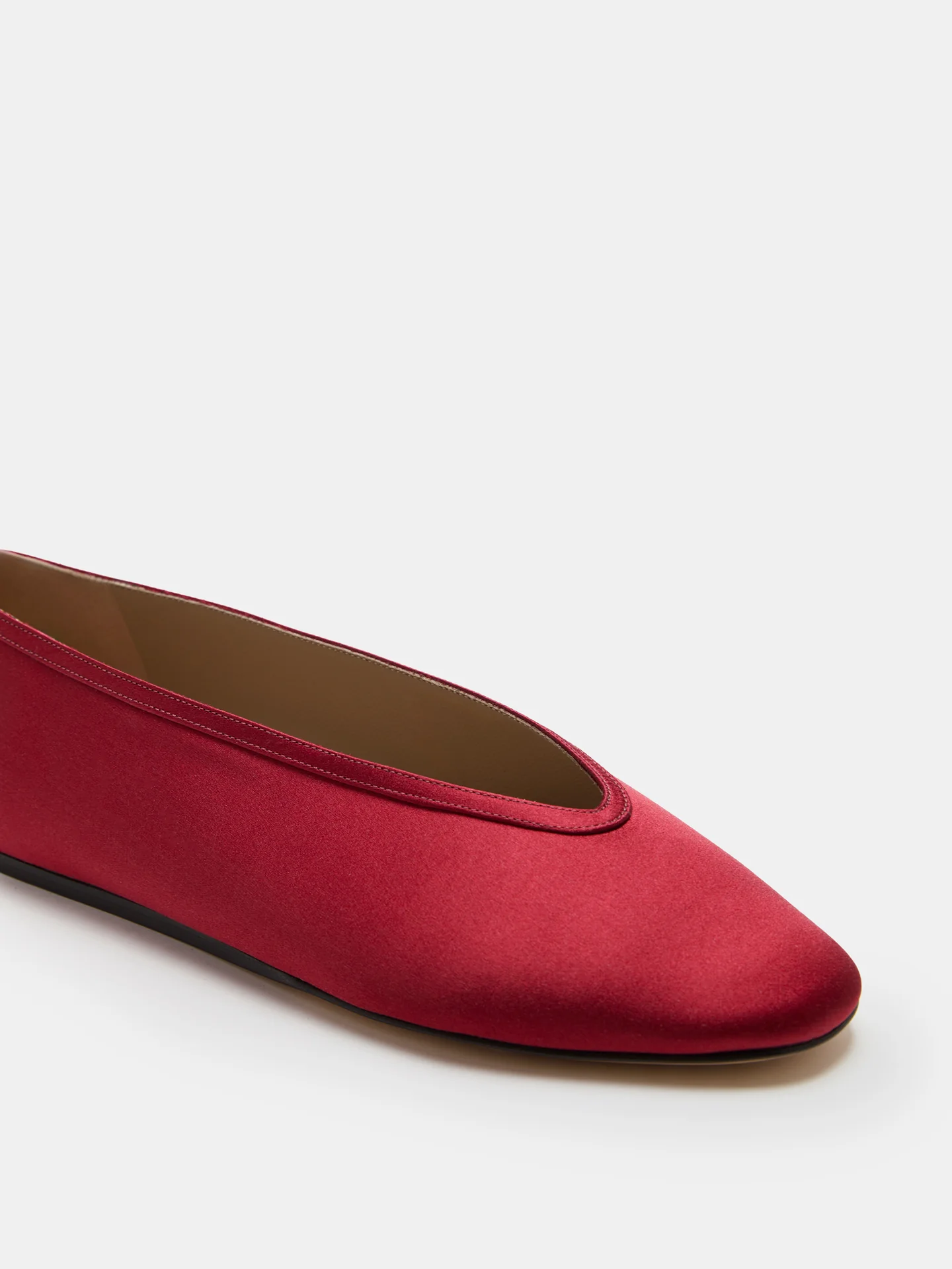 Luna Slipper / Tomato Satin - Image 4