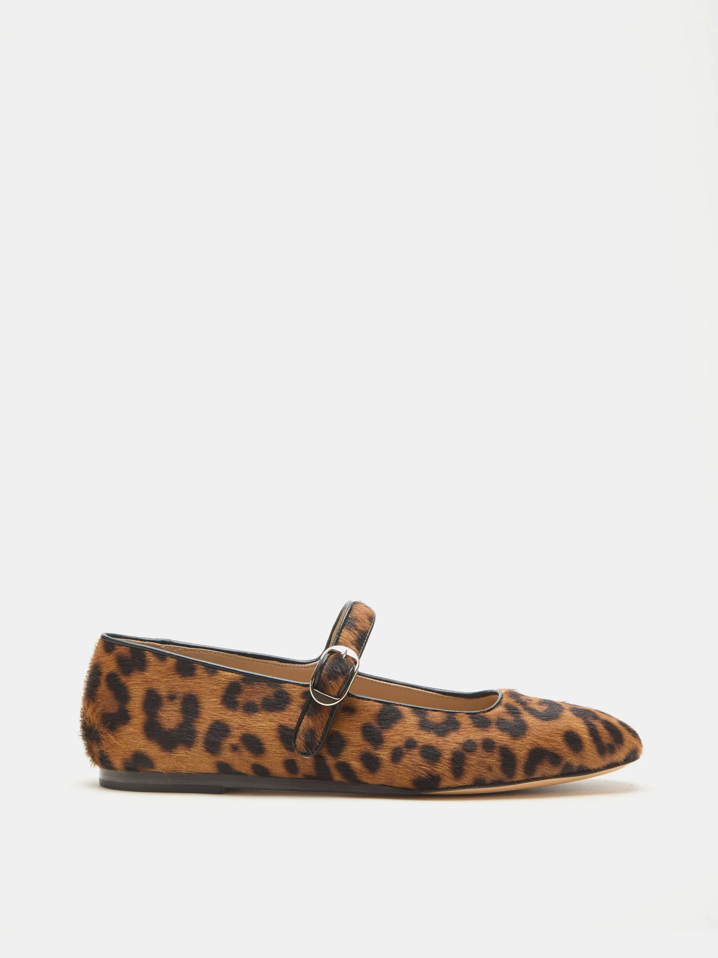 Mary Jane / Leopard Calf Hair