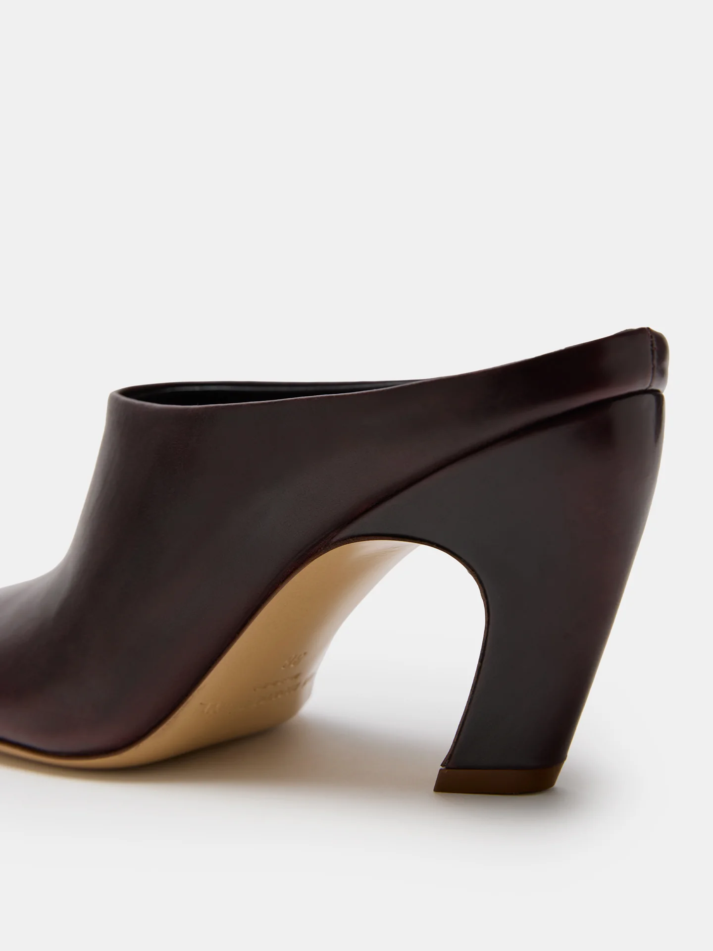 Mica Mule / Bordeaux Spazzolato Leather - Image 4