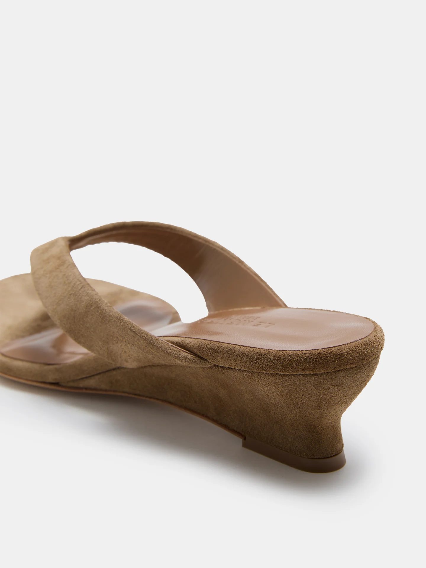 Micro Wedge Thong / Taupe Suede - Image 4