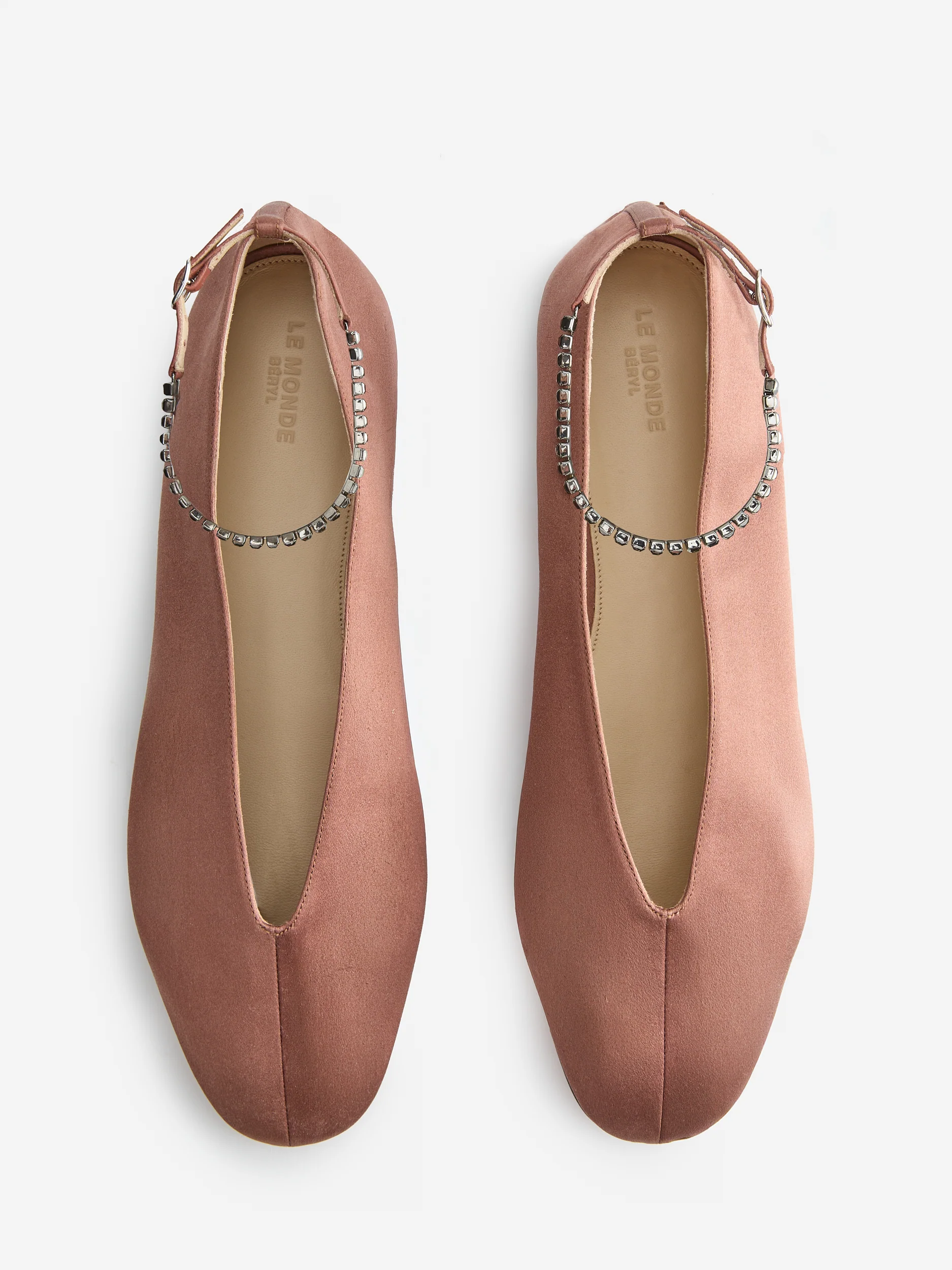 Olympia Slipper / Mokka Satin - Image 3