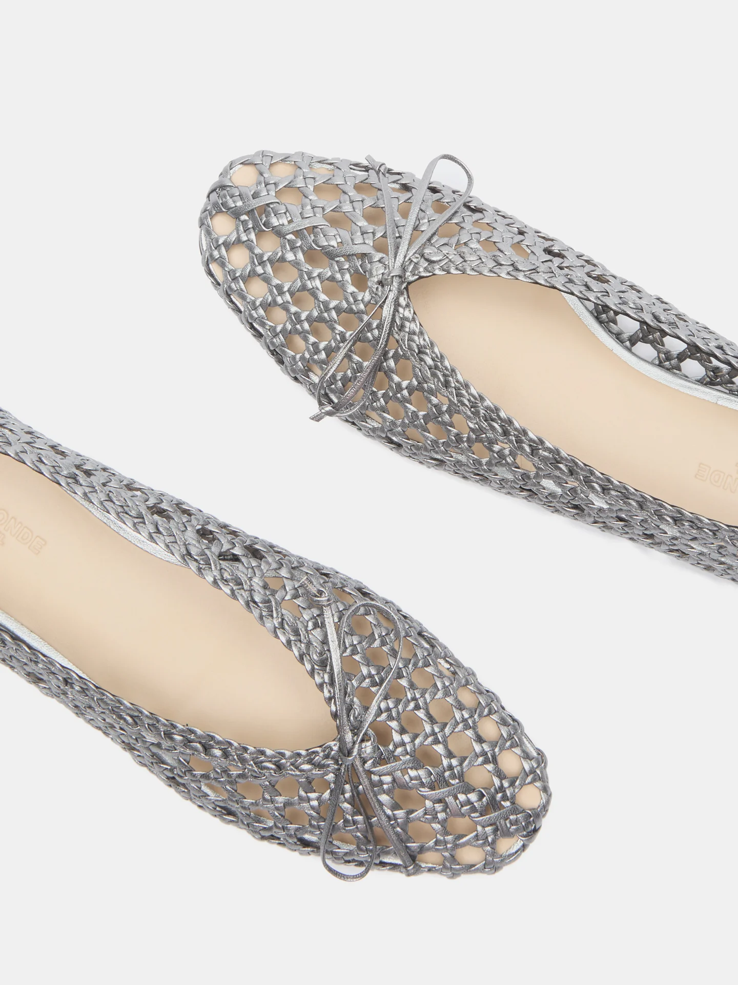 Regency Slipper / Dark Silver Woven Leather - Image 4