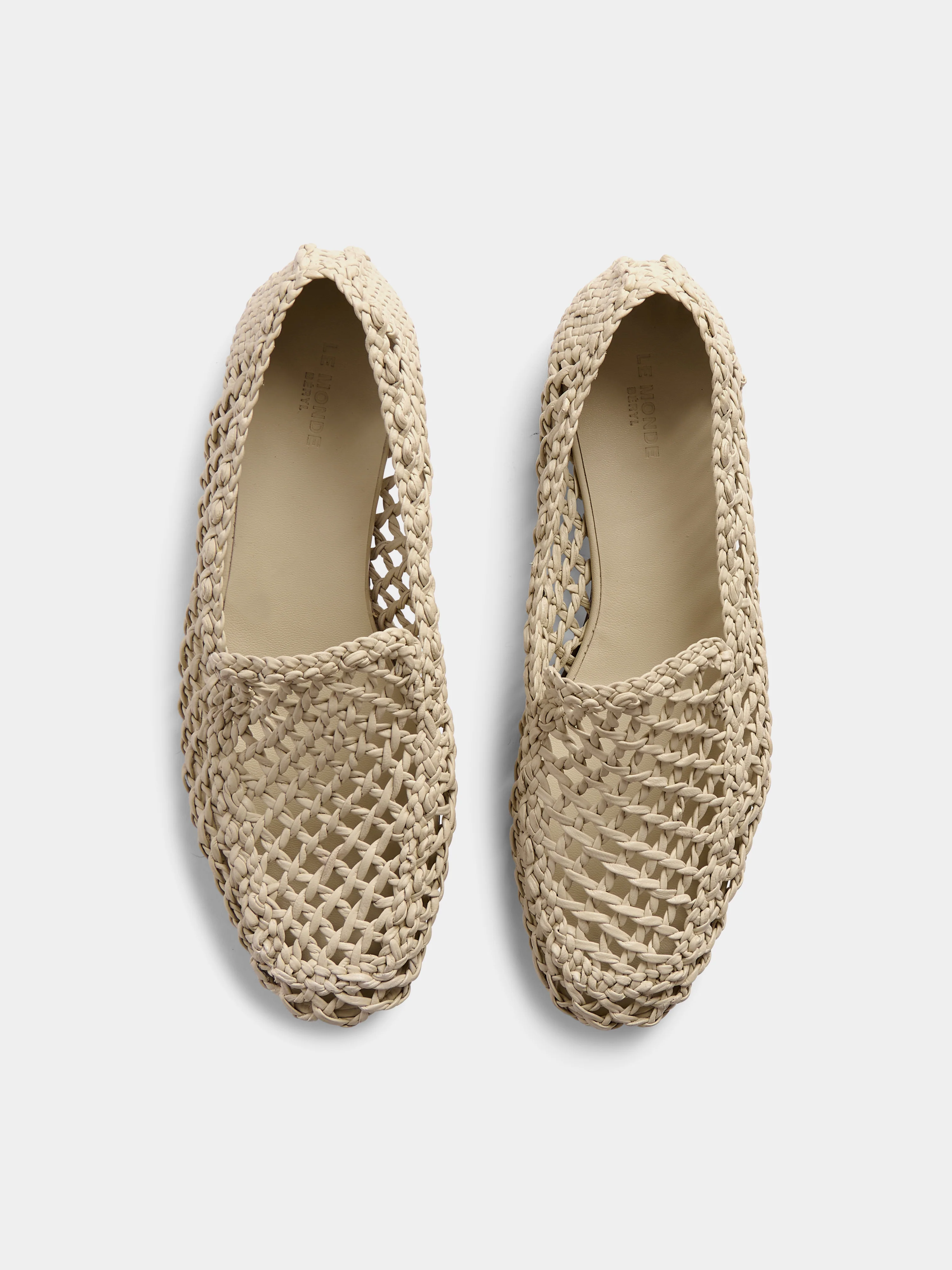 Soft Loafer Knotted / Ecru Leather - Image 3