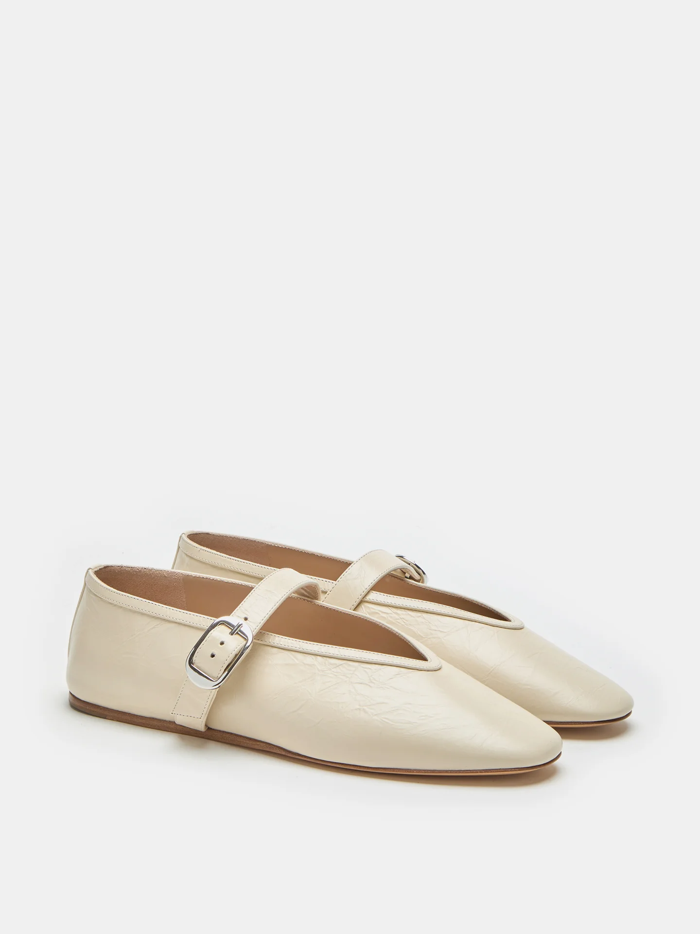 Stella Slipper / Ecru Naplack Leather - Image 2