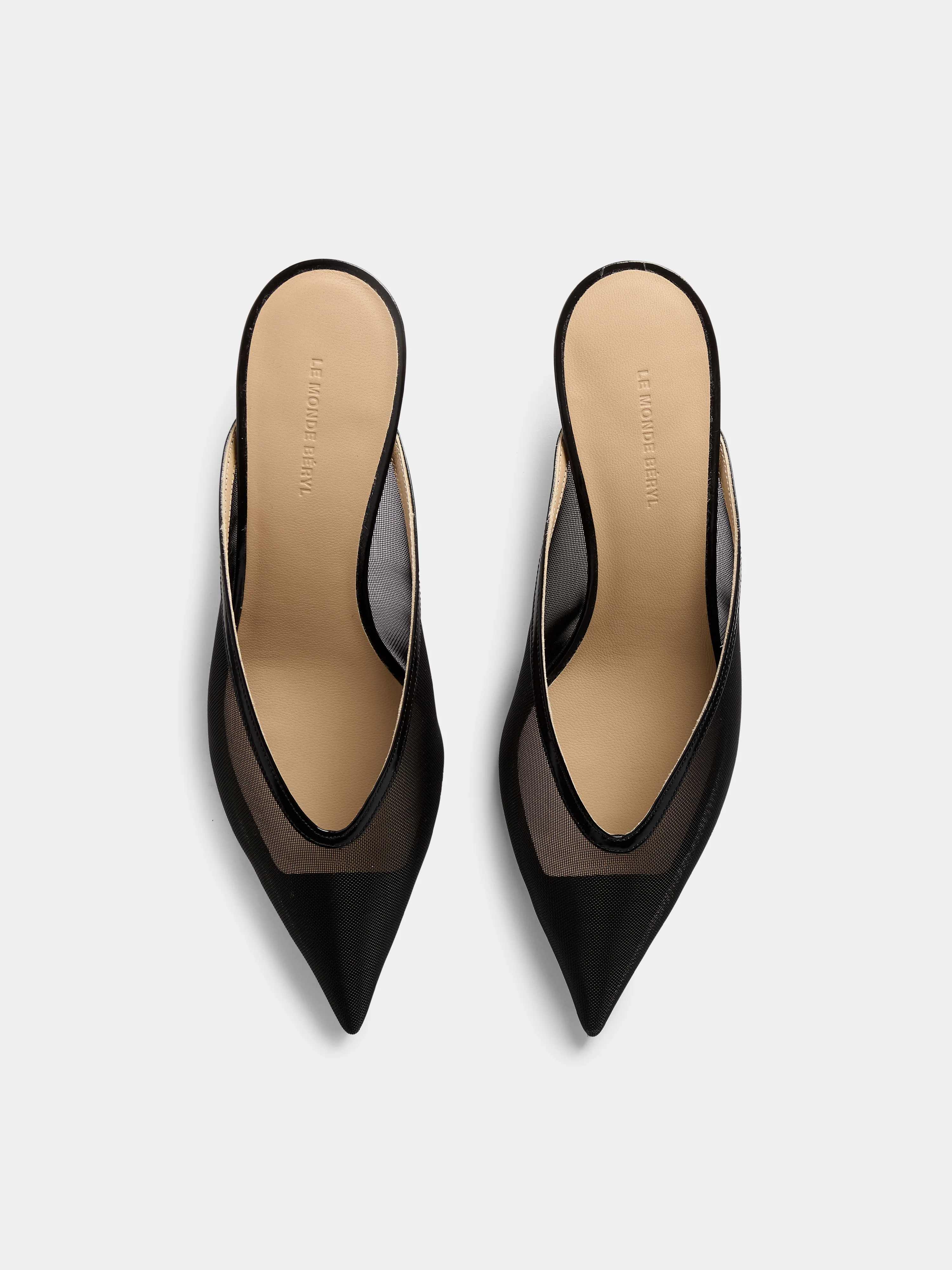 Venetian Kitten Mule / Black Mesh - Image 3