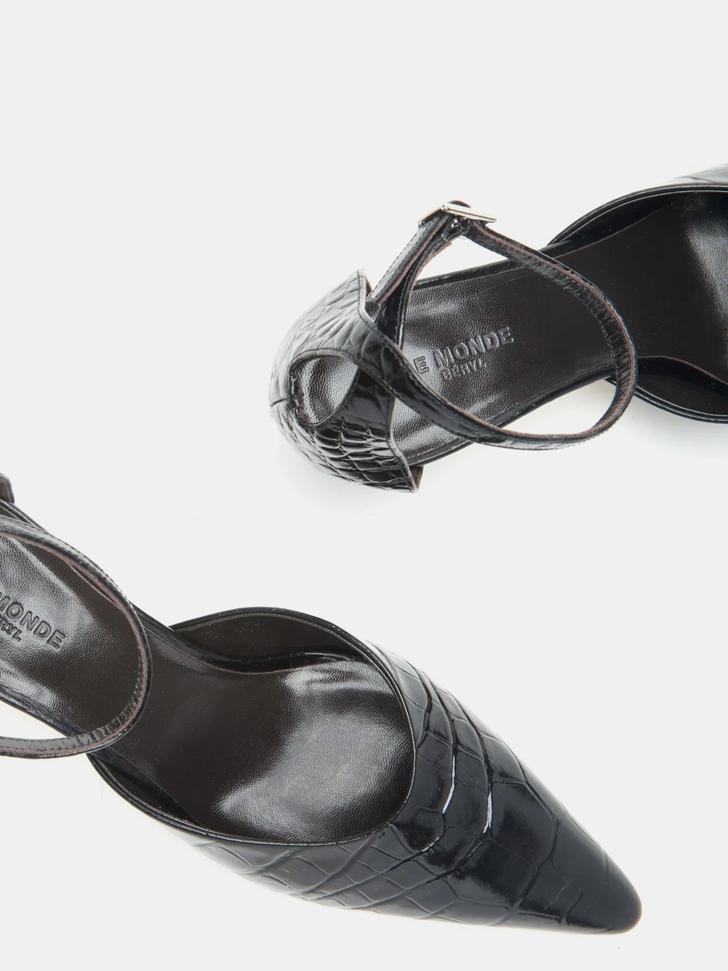 Victoria Kitten / Coco Black Leather Croc Effect - Image 4