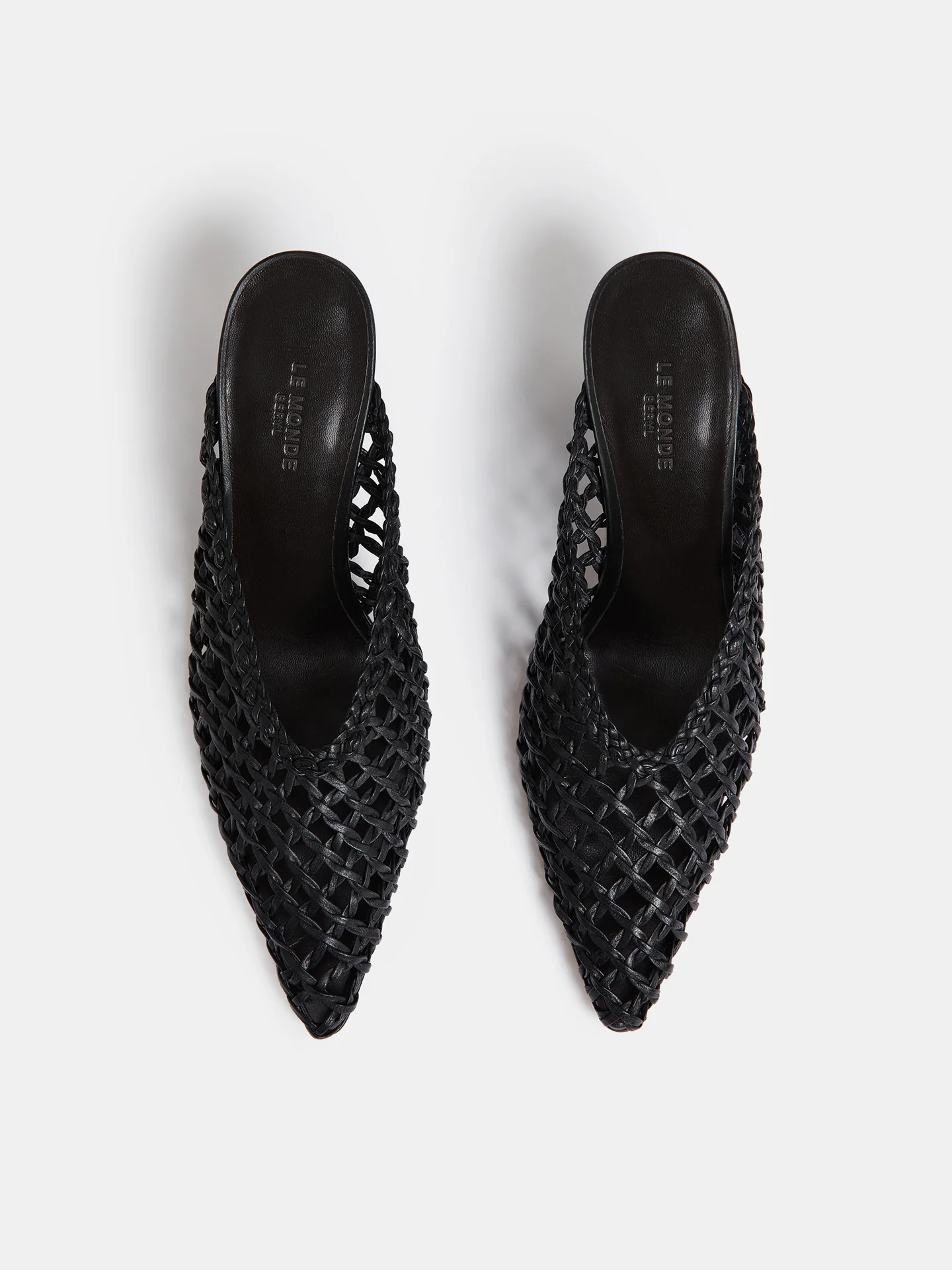 Victoria Wedge Knotted / Black Leather - Image 3