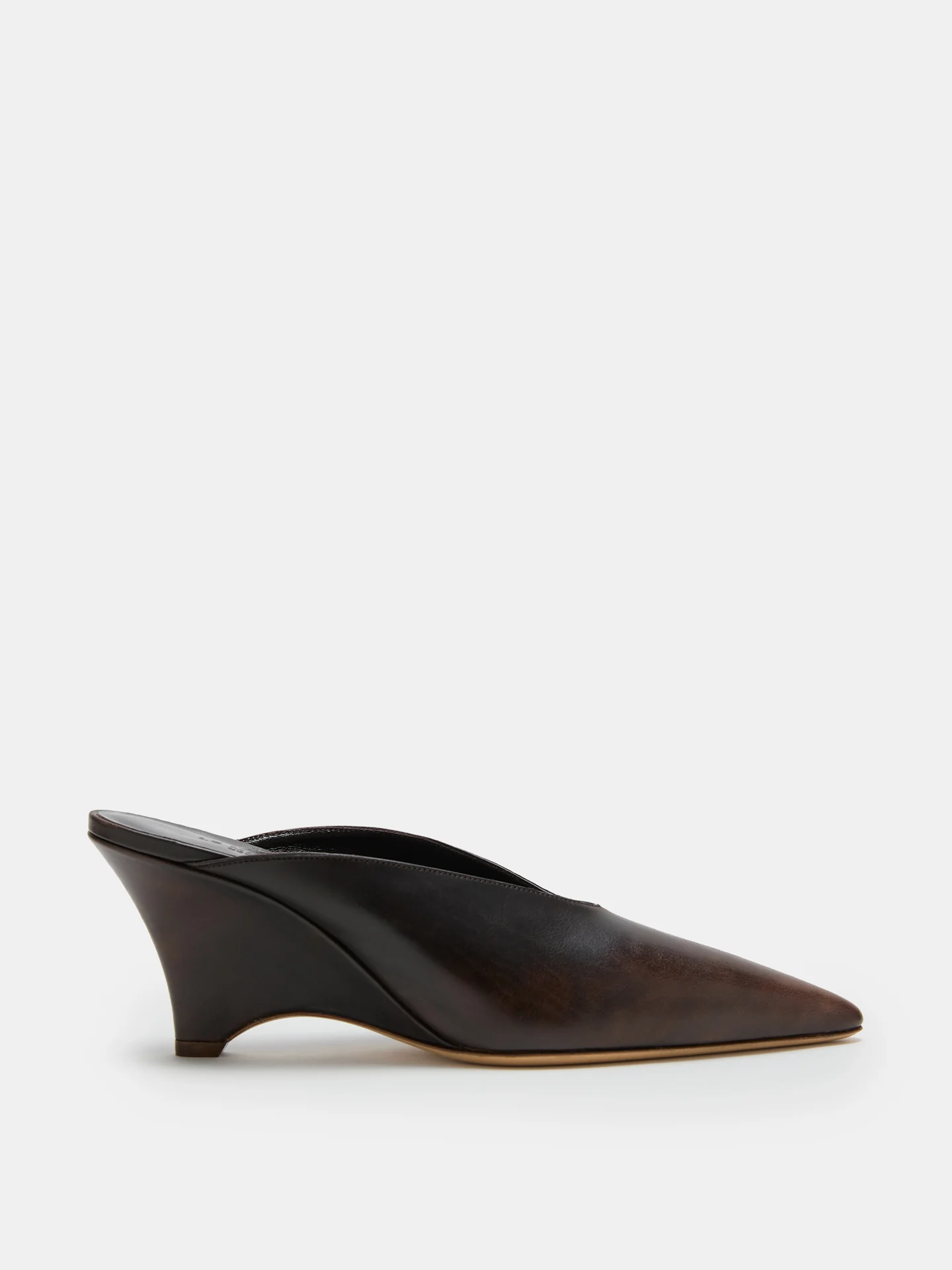 Victoria Wedge / Testa Di Moro Spazzolato Leather